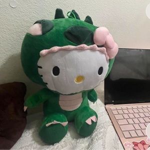 dino hello kitty plushie